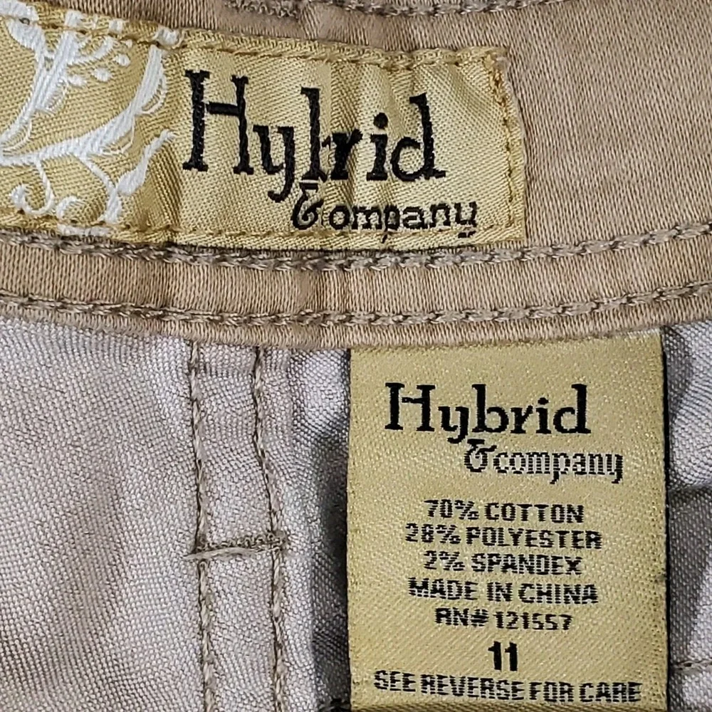 Hybird And Company Jeans Womens Size 11 Brown Flare Ankles
